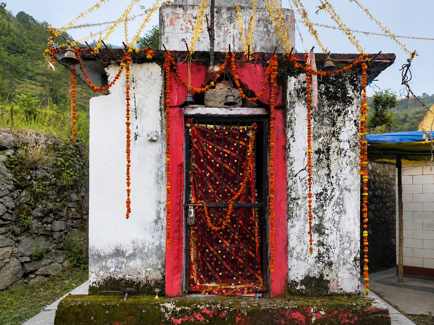 Current condition of RajRajeshwari Devi Temple in Maigadhar